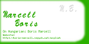 marcell boris business card
